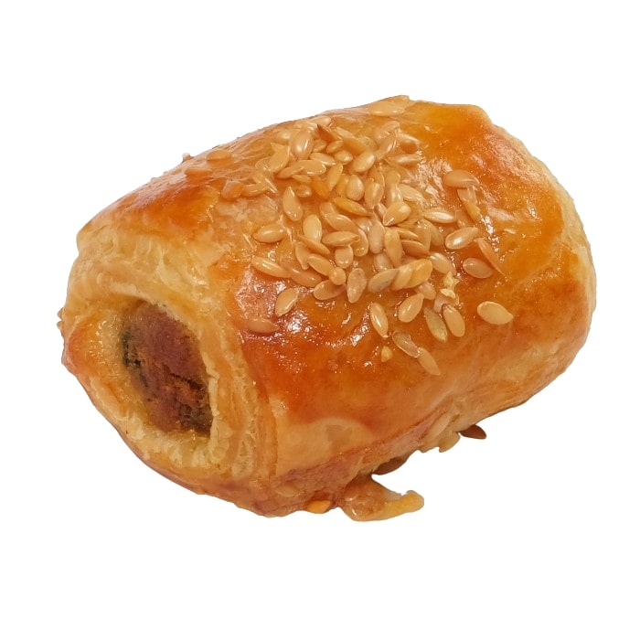 Пирожки из слоеного теста с мясной начинкой
